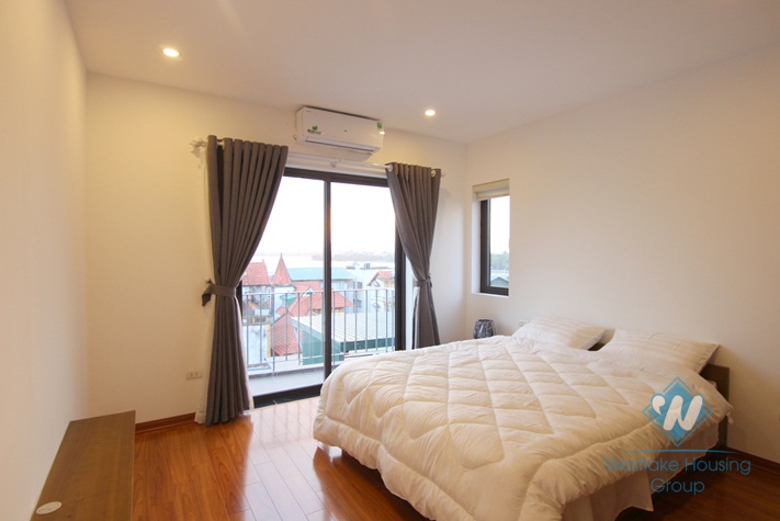 Brand new two bedrooms apartment for rent in Nghi Tam village, Tay Ho, Ha Noi